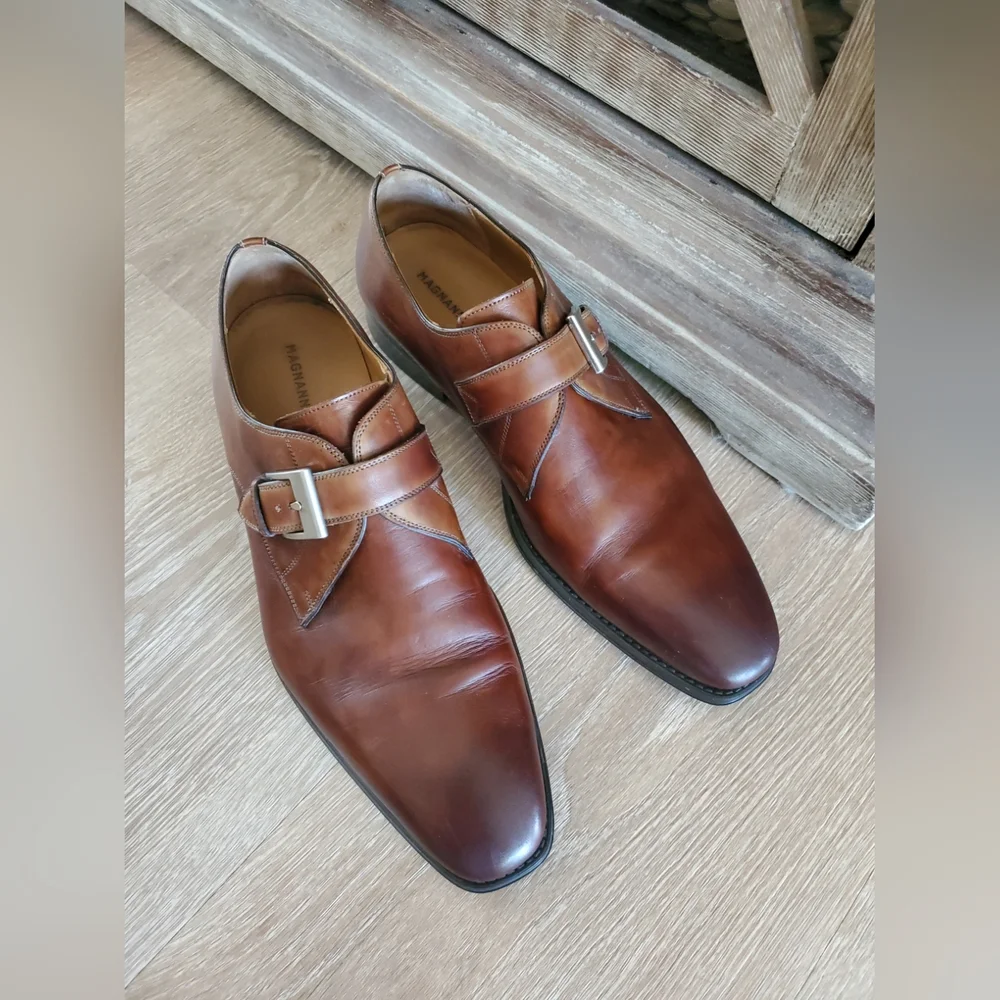 MAGNANNI ‘MARCO’ MENS BROWN CUERO CALF SKIN LEATHER SIZE 13M $399